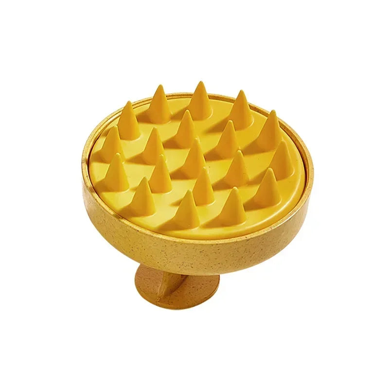 Silicone Shampoo Scalp Massager Brush – Soft Hair Washing & Deep Cleansing Massage Comb