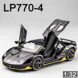 1/32 Cars Toys Auto to Scale Lambor LP770 Diecast Model Cars Alloy Autos Toys Gift for Boys Pull Back Light Music Kids Car