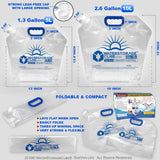 Premium Collapsible Water Container Bags 1.3 Gal (4-Pack)