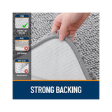 Bathroom Rugs 30X20, Extra Soft Absorbent Chenille Bath Rugs, Rubber Backing Quick Dry, Machine Washable Bath Mats for Bathroom Floor, Tub and Shower, Home Decor Accessories, Grey
