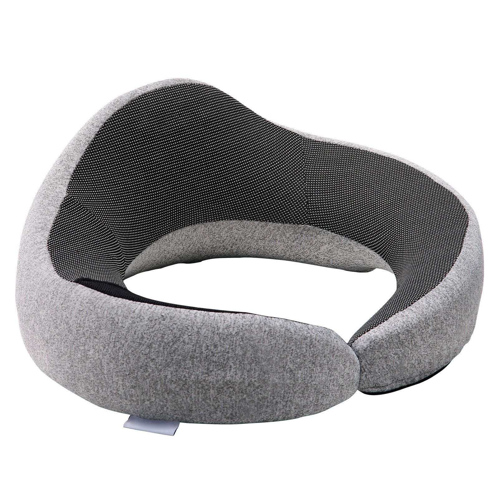 Travel Pillow, Double-Layered 3D Support Neck Pillow for Traveling, 360¡Ã Flexible Rotation Upgraded Memory Foam Travel Neck Pillow with Eye Mask, Earplugs, Earplug Case, Storage Bag(Black-Gray)