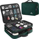Electronics Organizer Travel Case, Cable Organizer Bag, Black