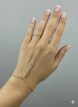 VIP Crystal Branded Hand Chain Bracelet