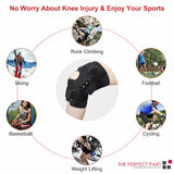 Knee Brace Compression Sleeve Hinged Joint Support Open Patella Stabilizer Wrap
