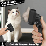 3PCS Cat Grooming Supplies, Cat Brush & Nail Clipper/Trimmer & Flea Comb for Shedding Indoor Cats Essentials Stuff Accessories