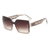 New Luxury Fashion Box Sunglasses Ladies High Sense Sunshade Sunglasses