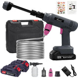Electric Cordless High Pressure Car Wash Gun Washer Supplies Spray Cleaner Car Wash Cleaning for Car, Truck, Boat & More