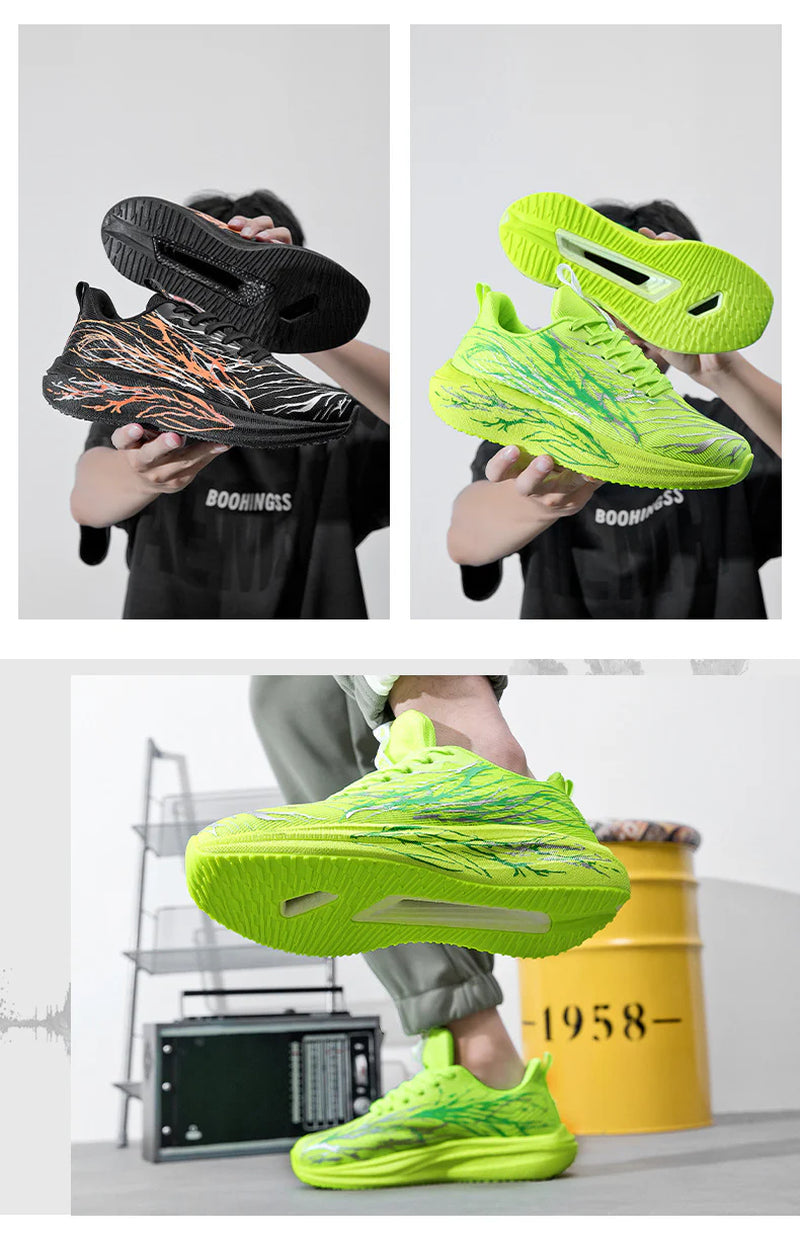Casual Sports Shoes, Lightweight Breathable Shock Absorption Running Shoes