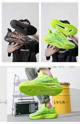 Casual Sports Shoes, Lightweight Breathable Shock Absorption Running Shoes