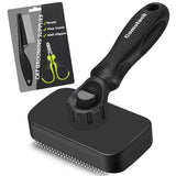 3PCS Cat Grooming Supplies, Cat Brush & Nail Clipper/Trimmer & Flea Comb for Shedding Indoor Cats Essentials Stuff Accessories