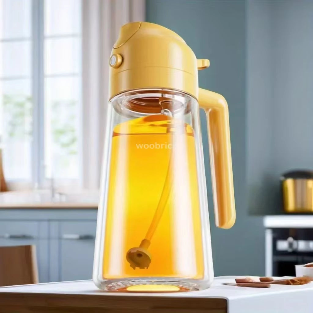 2-in-1 Oil Sprayer Bottle – Kitchen Olive Oil Dispenser