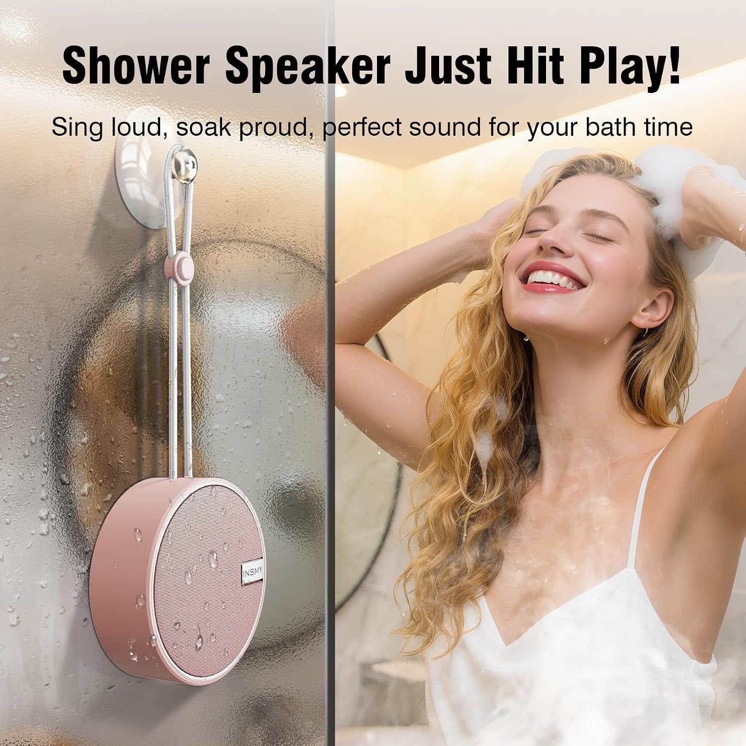 C12 IP67 Waterproof Shower Bluetooth Speakers Portable Small Speaker