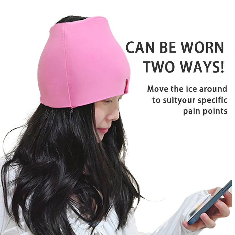 Gel Ice Therapy Cap – Migraine & Headache Relief Hat