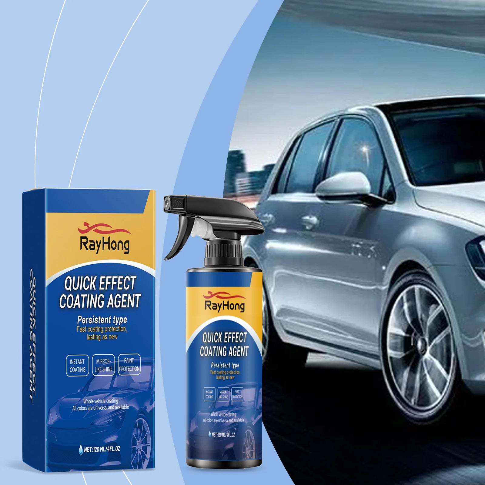 Car Coating Spray, Car Care Reconditioning Car Paint Waxing Spray Coating Sealing Glaze