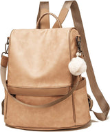 Women Backpack Purse PU Leather Anti-Theft Casual Shoulder Bag Fashion Ladies Satchel Bags