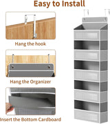 5-Tier Over-the-Door Organizer – Hanging Storage with 10 Side Pockets