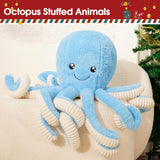 Octopus Plush Toy, Cute Stuffed Animal in 5 Colors 4 Sizes for Gift