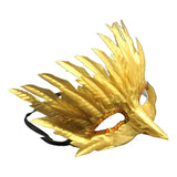 Lightweight Gold Foil Angel Mask with Straps for Women Cosplay and Halloween