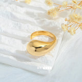Fashion Irregular Ring Niche Design European and American Style Open Ring Women'S Light Luxury High-End Ins Style Ring