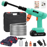 Electric Cordless High Pressure Car Wash Gun Washer Supplies Spray Cleaner Car Wash Cleaning for Car, Truck, Boat & More