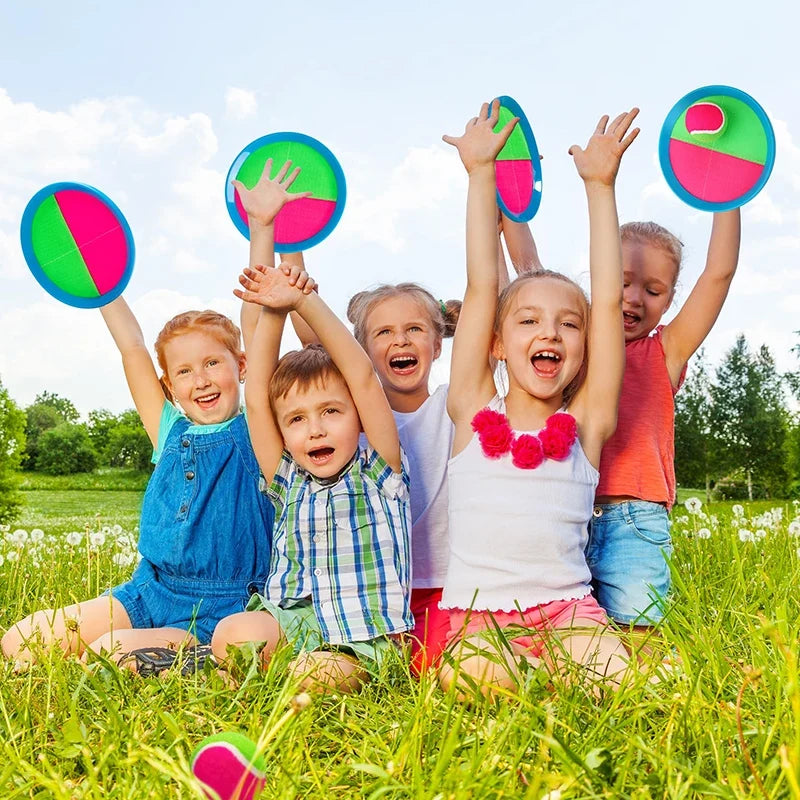 Ball Catch Set Games Toss Paddle,Kids Outdoor Toys, Toss and Catch Game Set, Beach Toys Back Yard Backyard with Yard Games Suitable for Kids Birthday Gift Ideal