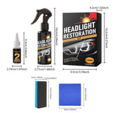 SIHI Headlight Restoration Kit, 2-Step Cleaner & Protector for Car Headlights