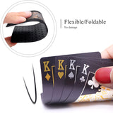 Waterproof Playing Cards, Deck of Cards, Poker Cards (Black)