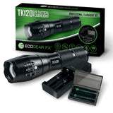 Ecogear FX TK120 Professional LED Flashlight Kit with Batteries and Charger