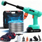 Electric Cordless High Pressure Car Wash Gun Washer Supplies Spray Cleaner Car Wash Cleaning for Car, Truck, Boat & More