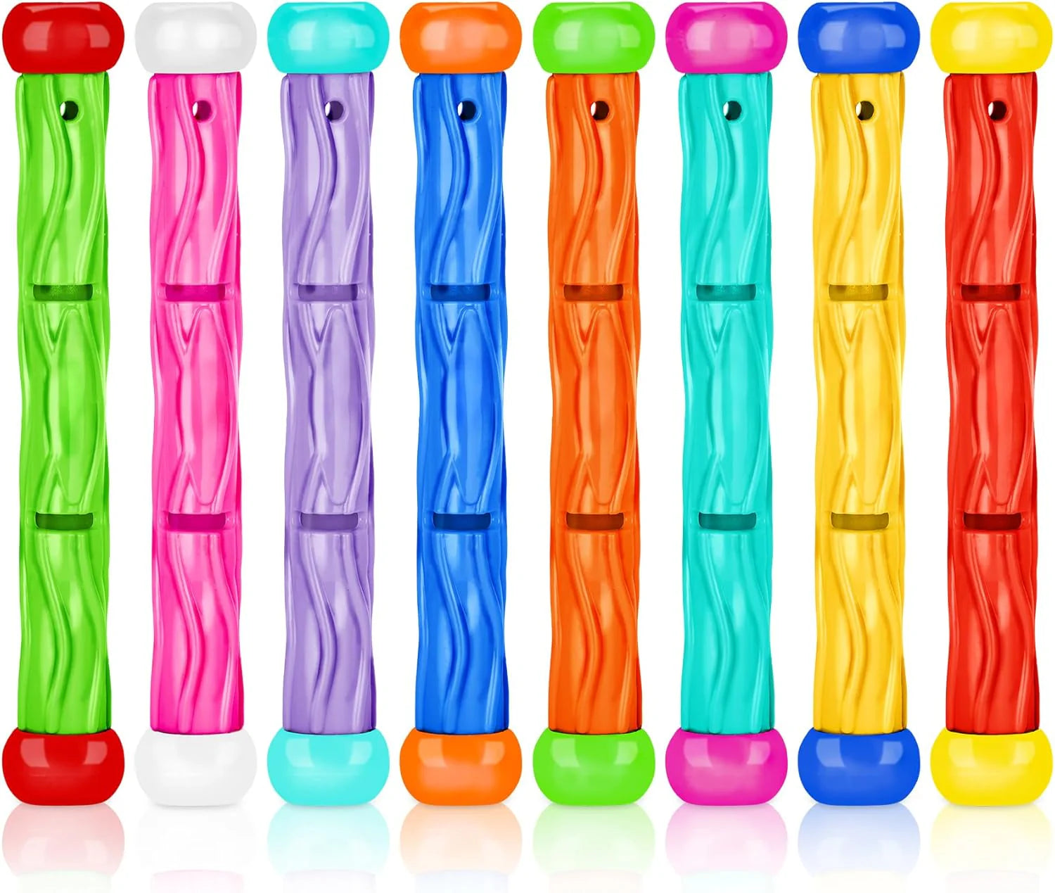 Pool Toys for Kids Ages 4-8, 8 Pcs Underwater Training Pool Diving Toys Dive Sticks Set, Swimming Pool Toys for Kids Ages 8-12 for Fun Summer Water Games