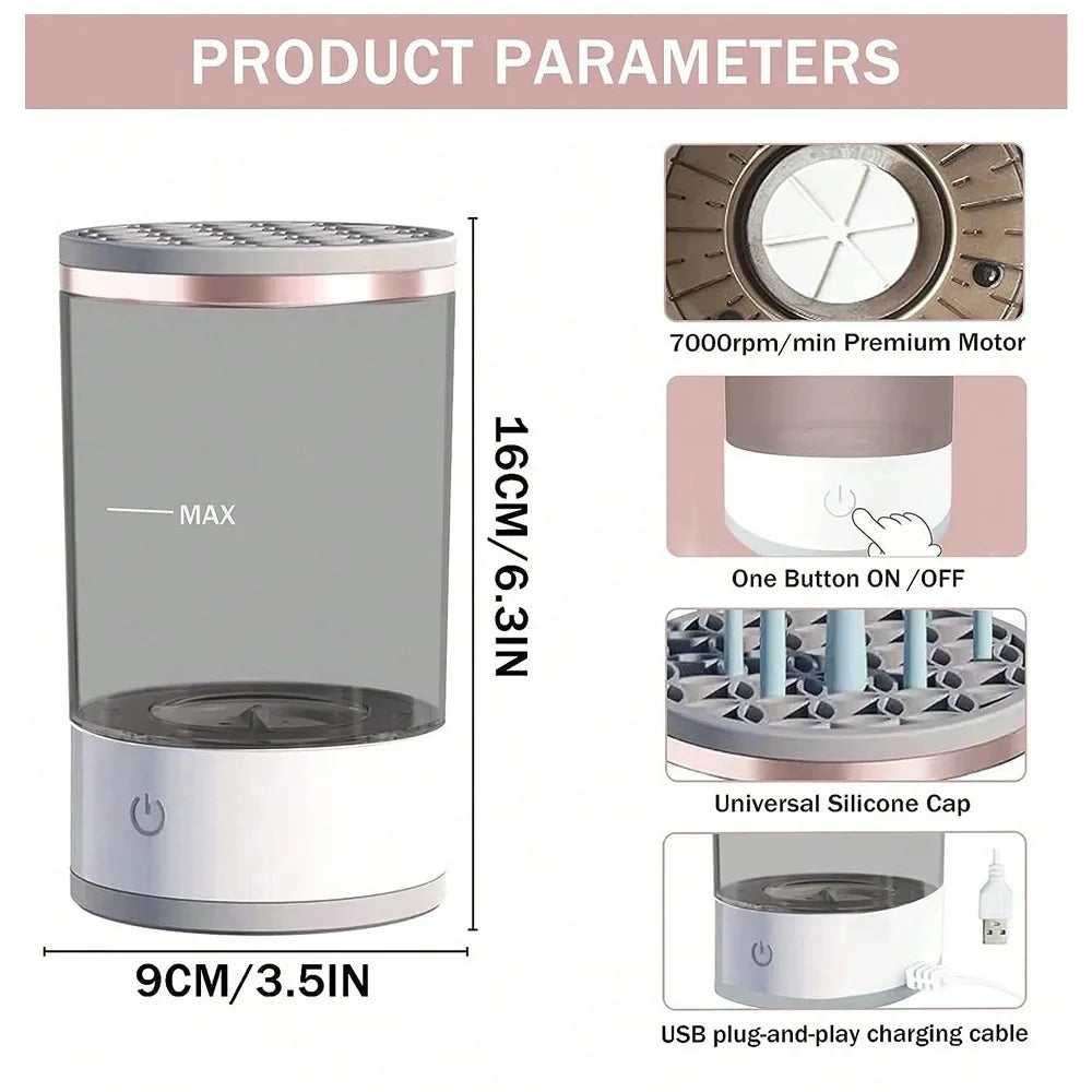 Automatic Makeup Brush Cleaner & Dryer Machine