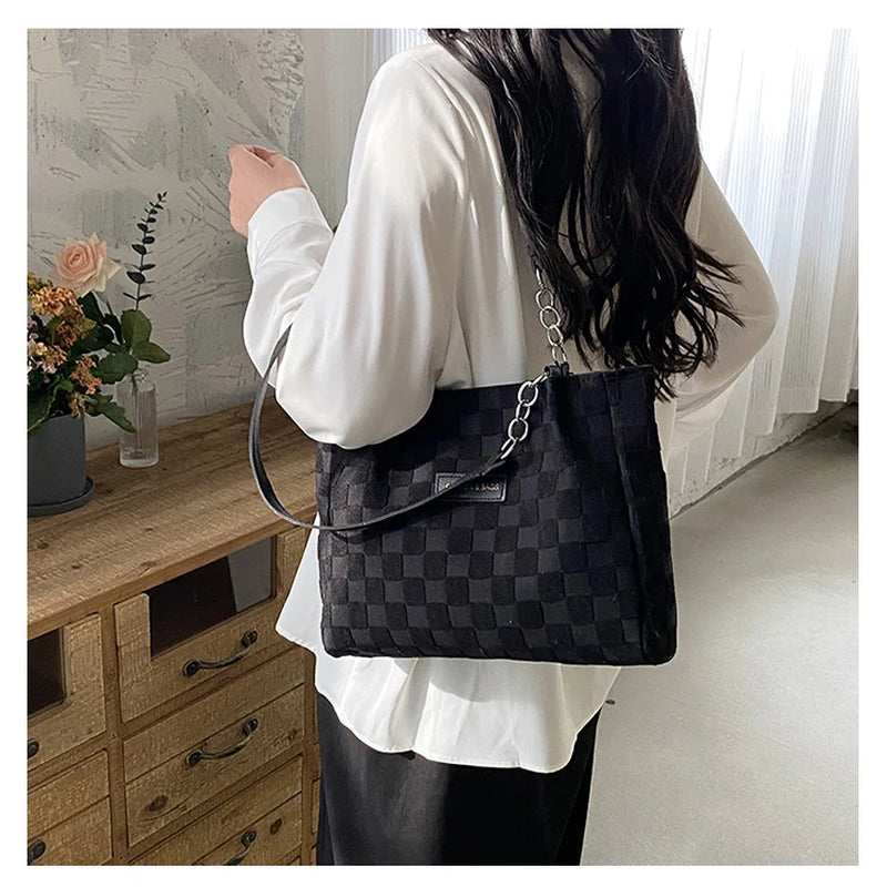 2026 New Trendy Large-Capacity Women'S Shoulder Bag, Fashionable Versatile Underarm Tote Bag, Casual Handbag for Commuting