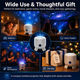 Dynamic Rotating LED Ocean Projector Light, USB Rechargeable Night Light with Adjustable Brightness