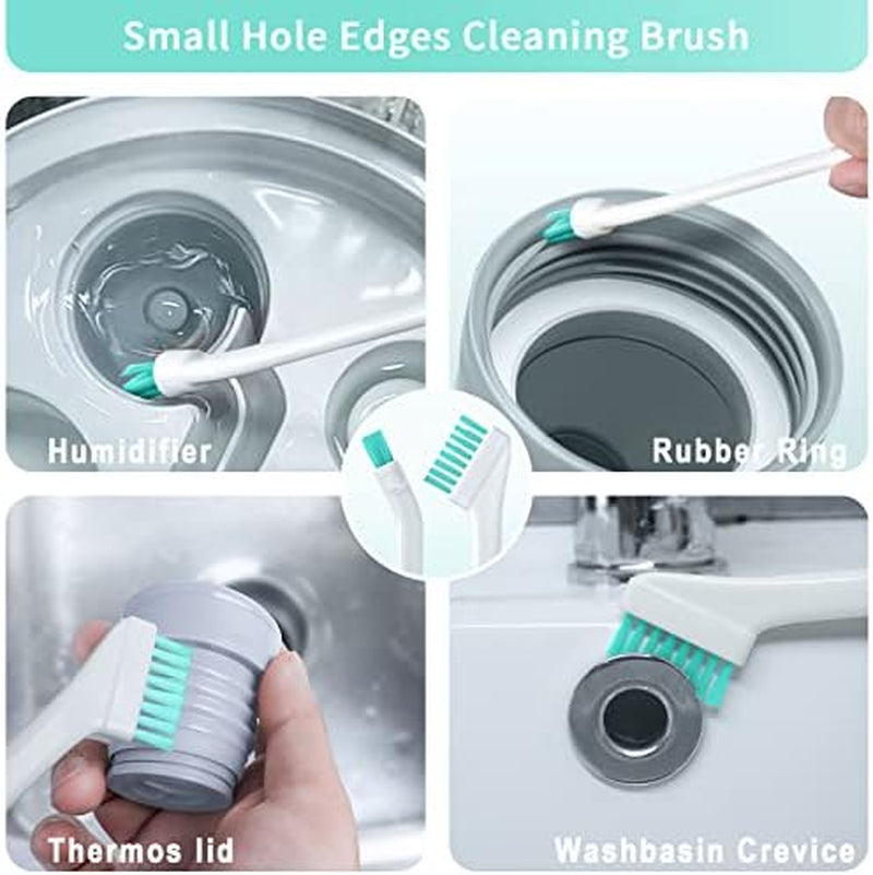 Small Cleaning Brush Tight Spaces, 8Pcs Crevice Cleaning Brushes Tool for Household Use, Tiny Cleaning Brush Mini Parts Humidifier Toaster