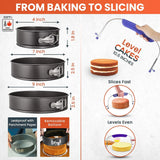 700Pcs Cake Decorating Kit with Baking Supplies - Cake Turntable for Decorating with Baking Pans, Leveler, 24 Numbered Piping Tips, 2 Spatulas, Fondant Tools, Video Course, Pattern Chart & More