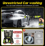 【Fathersdaygift】Seese Cordless Pressure Washer and Single Port Charger Base, Bottle Portable Washer for Car,Home Cleaning & Garden Watering Fathersdaygift