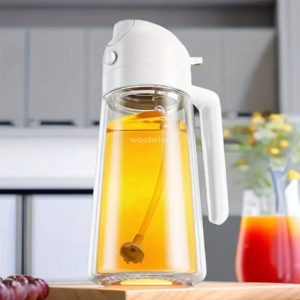 2-in-1 Oil Sprayer Bottle – Kitchen Olive Oil Dispenser