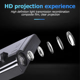 2Pcs Car Door Projector Lights, Wireless LED Welcome Lamp, Red Flag