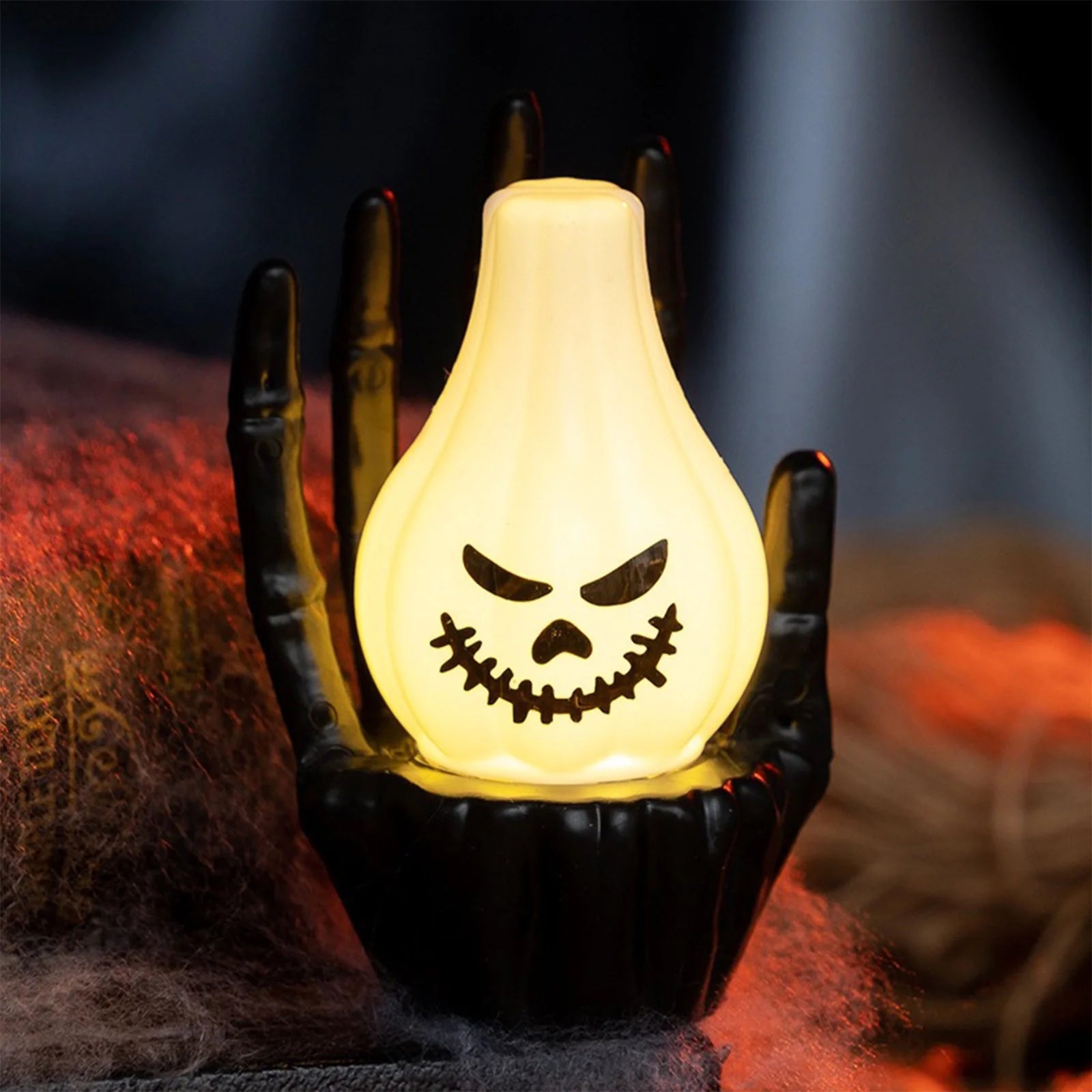 9.84Ft Halloween Pumpkin Lights String, Halloween 20 LED Candle Light Halloween Decoration Pum-Pkin Lantern Pumpkin Decorations
