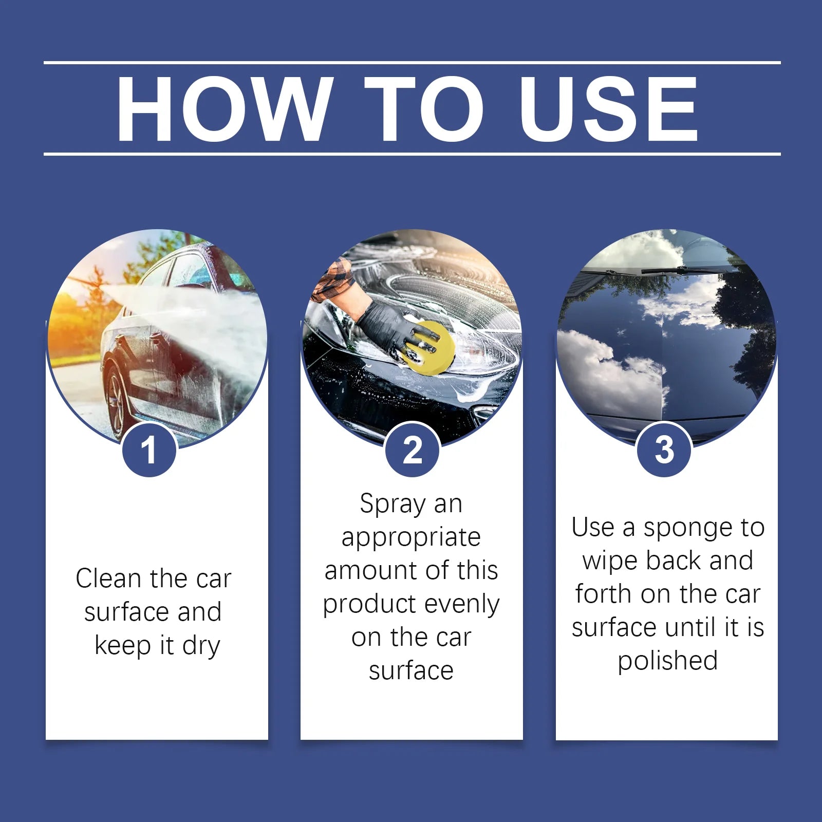 Car Coating Agent, Protect Car Paint, Improve Gloss, Anti-Stain Clean and Refurbished Car Coating Agent