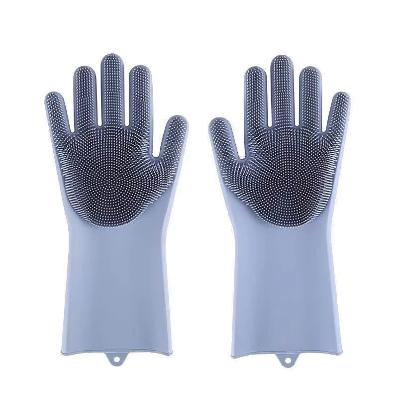 Silicone Pet Grooming Glove – Hair Removal & Bath Brush