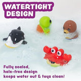 Bobbers™ Bob, Wobble & Float Upright Toddler Bath Toys, 6 Pack | Unique Wobbling Action | Sealed, No Hole Baby Bath Toys | Engaging Bathtub Toys for Kids | Water Table & Baby Pool Play
