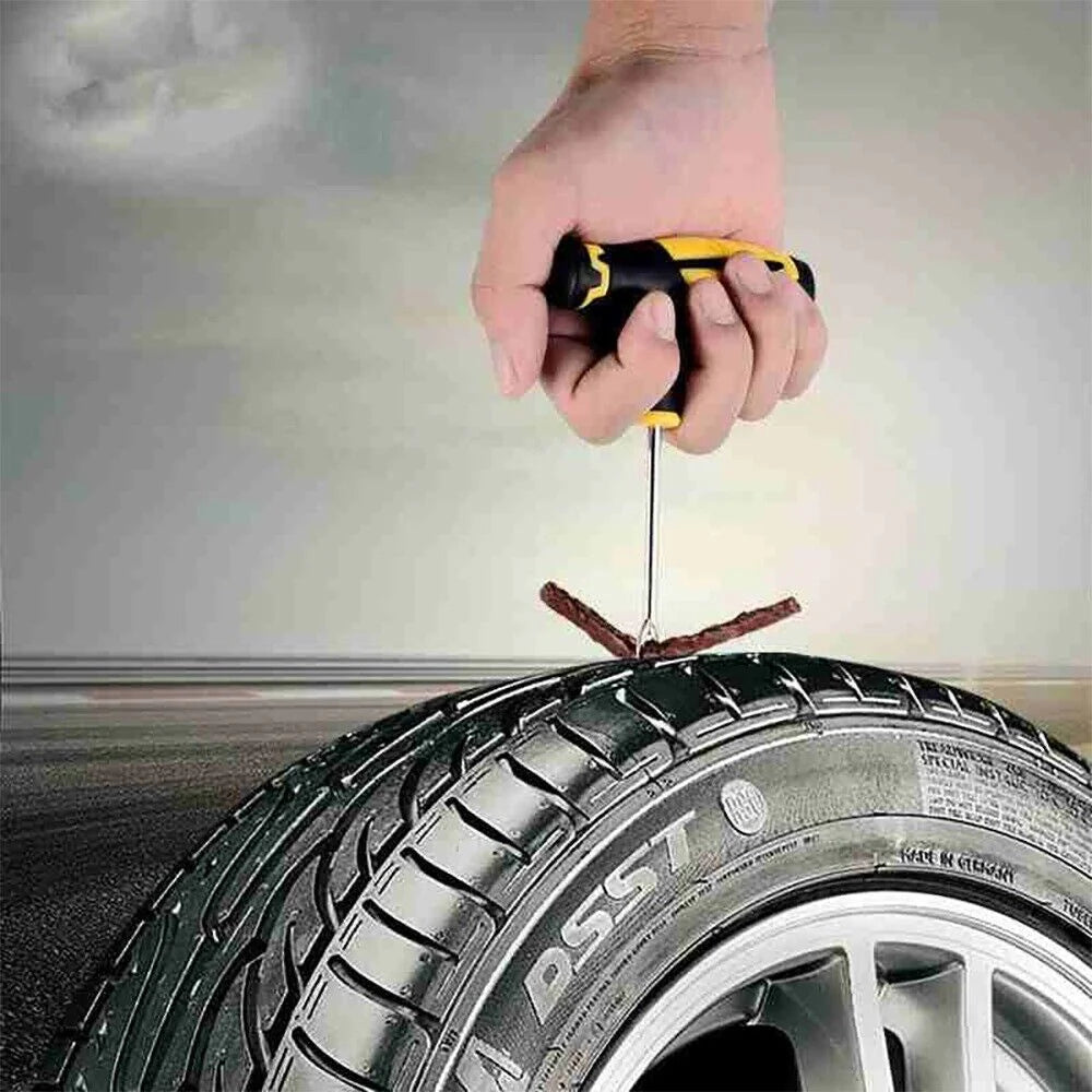 68Pc Tire Repair Kit DIY Flat Tire Repair Car Truck Motorcycle Home Plug Patch