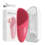 Household Electric Ultrasonic Facial Cleanser Wireless Waterproof Silicone Pore Cleaning Facial Brush Beauty Massage Introduction Instrument
