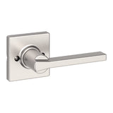 Casey Square Half-Dummy Lever Doorknob Satin Nickel