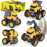 Monster Trucks for Boys Age 4-7, Toy Trucks for Toddlers 2-4 Years (4 Pack)