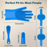 6PCS Grooming Bath Supplies for Dogs, Cats Dog Washing Gloves Dog Bath Brush Dog Shower Brush Pet Grooming Gloves Dog Grooming Kit Pet