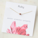 Stone Charm Necklace for Women — Raw Natural Gemstone Pendant