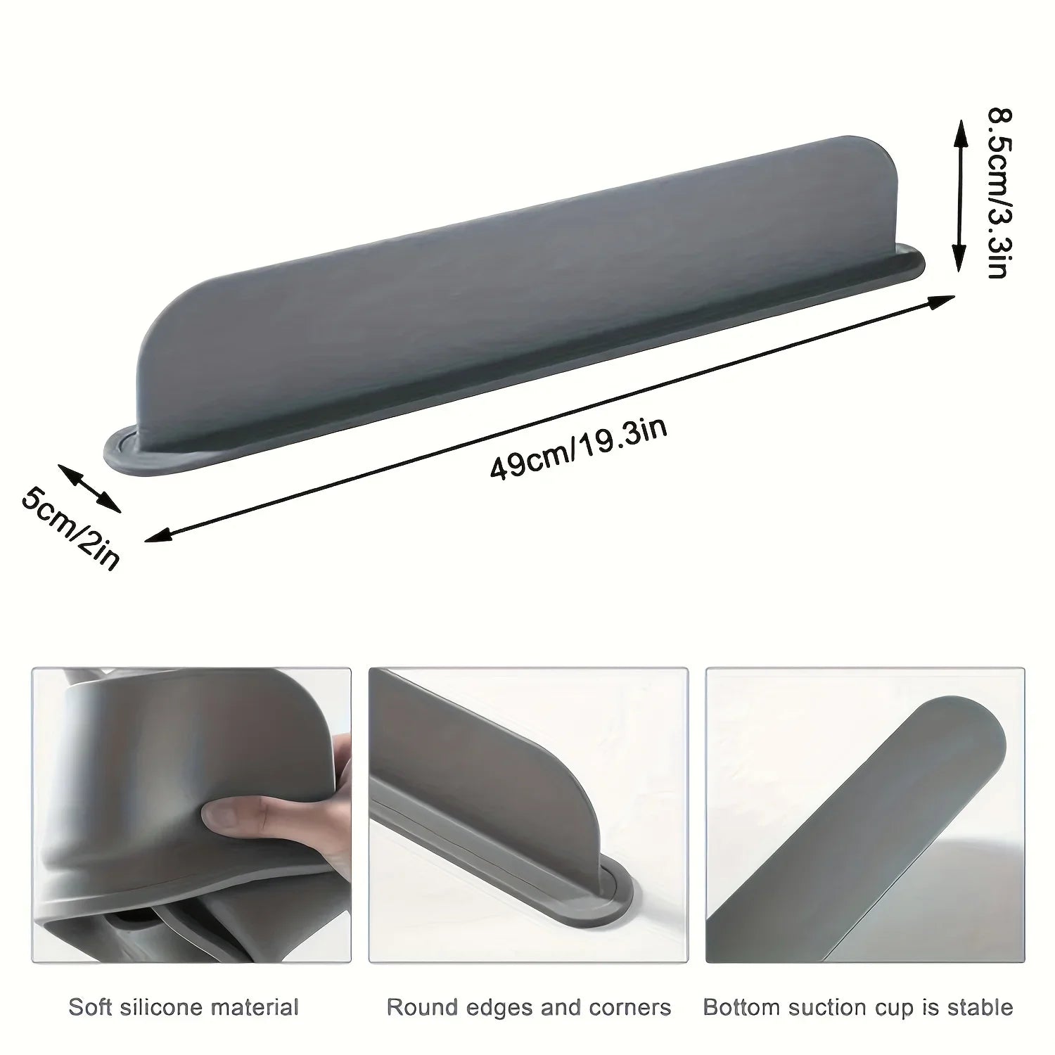 Silicone Sink Splash Guard – Waterproof Faucet Splash Protector Mat for Kitchen & Bathroom Sinks