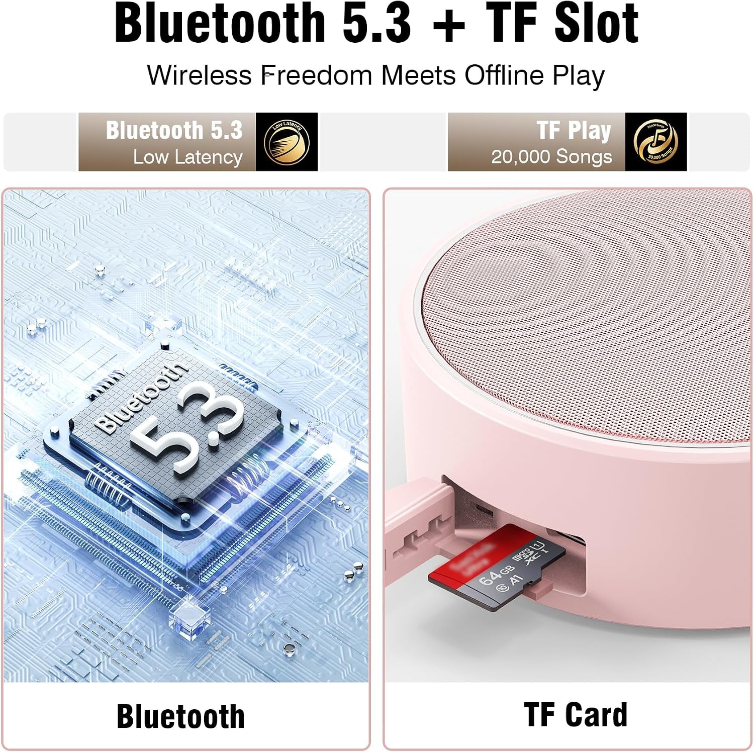 C12 IP67 Waterproof Shower Bluetooth Speakers Portable Small Speaker